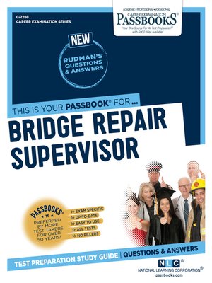 cover image of Bridge Repair Supervisor